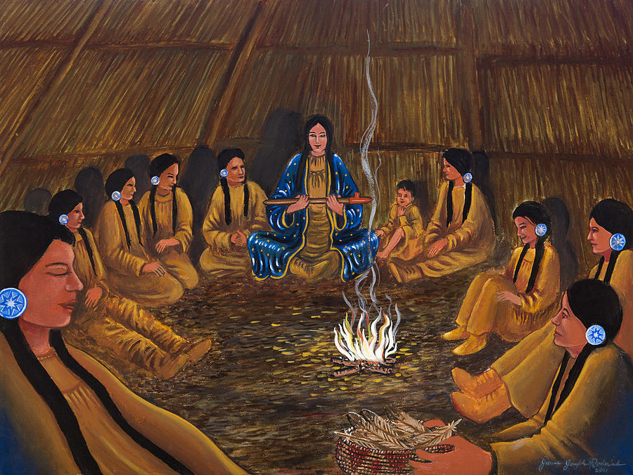 1st Pipe Ceremony is a painting by James RODERICK