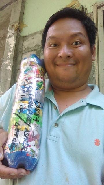 Create a hole for the ecobrick