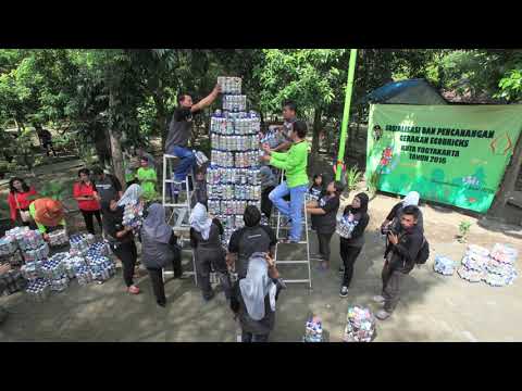 Ecobrick Lego Modules in Action - Jogja City Showcase 2016